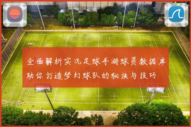 全面解析实况足球手游球员数据库助你打造梦幻球队的秘诀与技巧